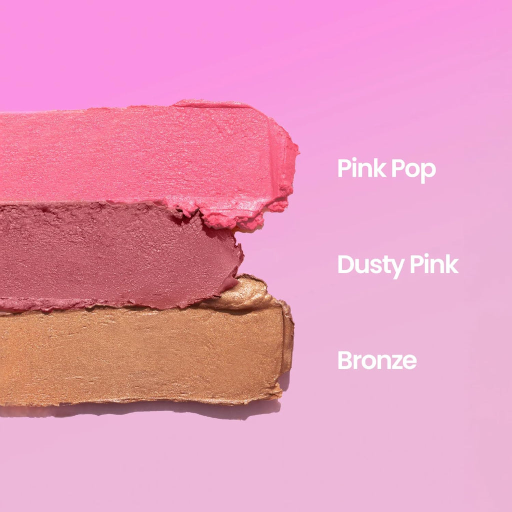 Naked Sundays SPF50 Mineral Glow Balm – Bronze, Peptide-Infused Multi-Use Blush Stick for Cheeks, Lips & Eyes