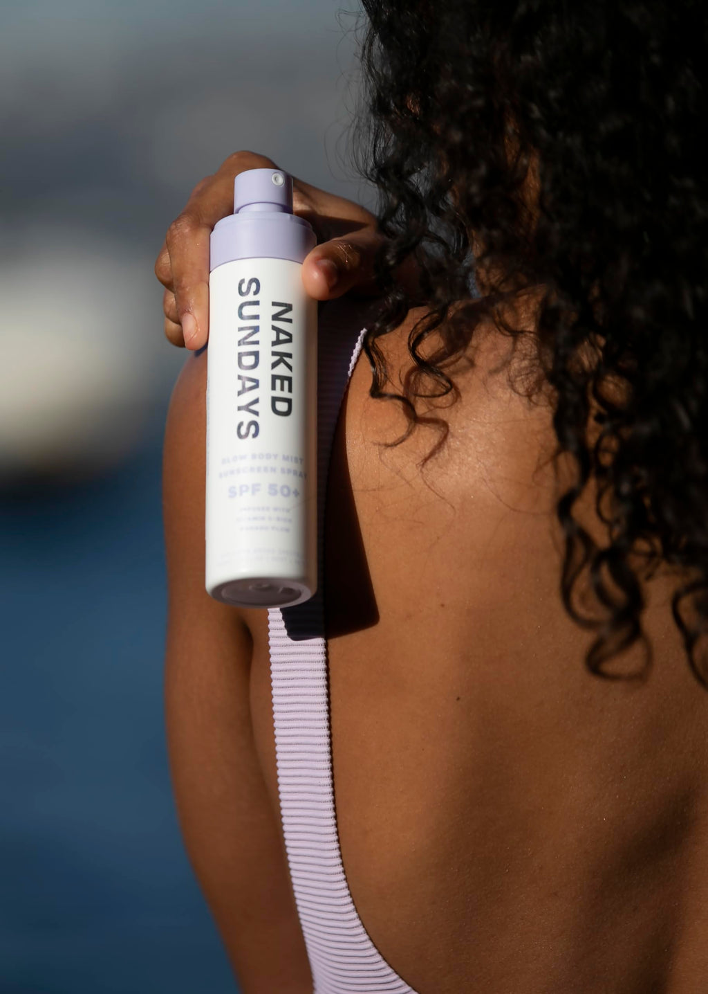 Naked Sundays SPF50+ Body Sunscreen Spray – Broad Spectrum UVA/UVB Protection, 150 ml Mist