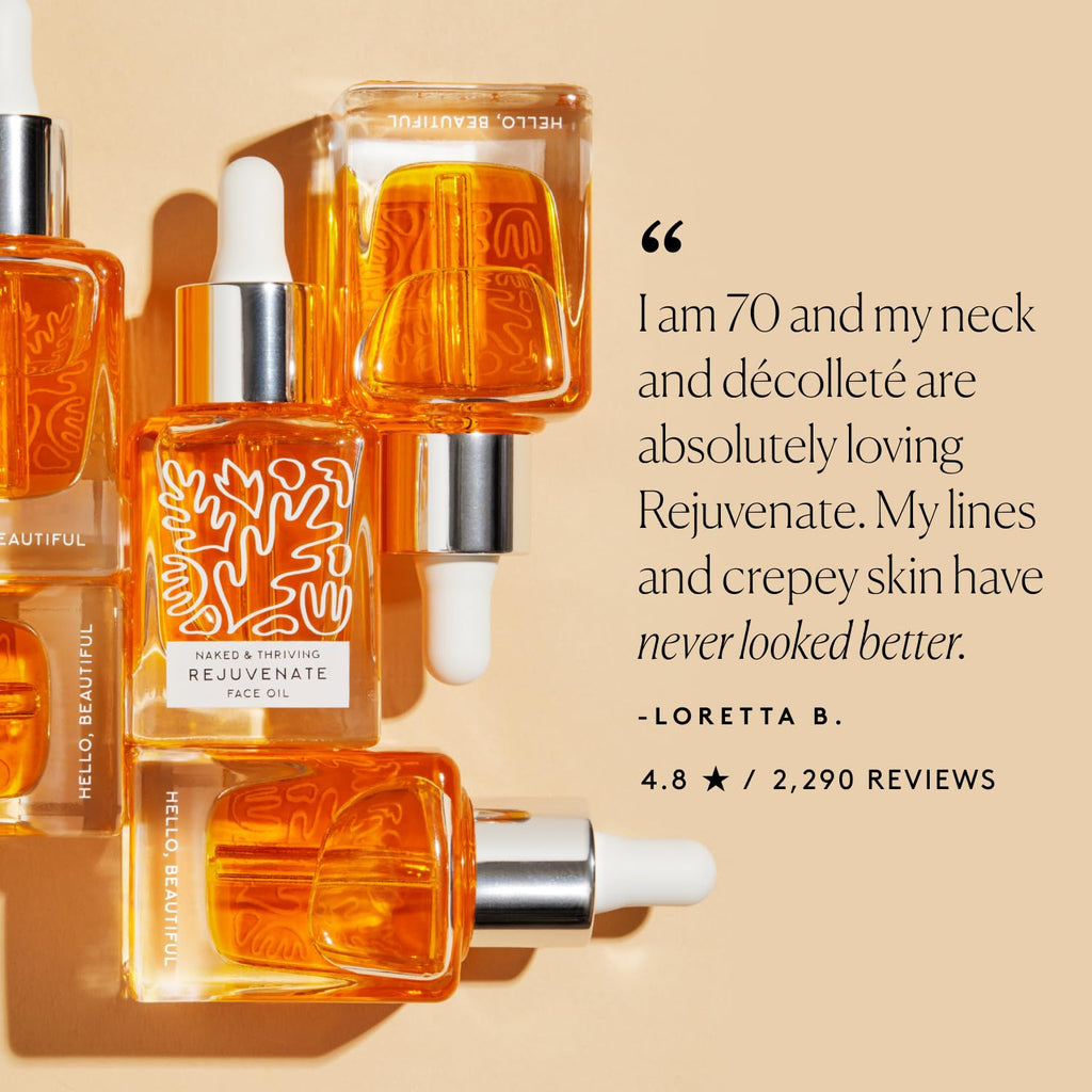 Naked & Thriving Rejuvenate Restorative Face Oil | Organic, Vegan Skincare