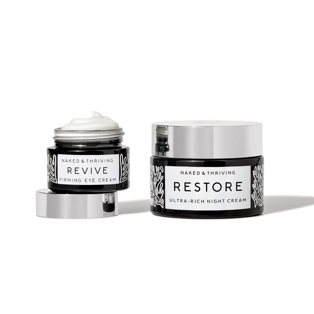 Naked & Thriving The Retinol-Alternative Duo – Restore Ultra-Rich Night Cream + Revive Firming Eye Cream