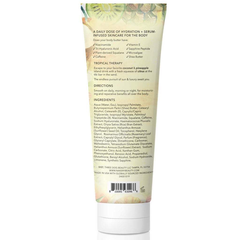Nakery Body Butter Anti Aging Moisturizer – Tightening & Hydration, Tropical Therapy 300ml