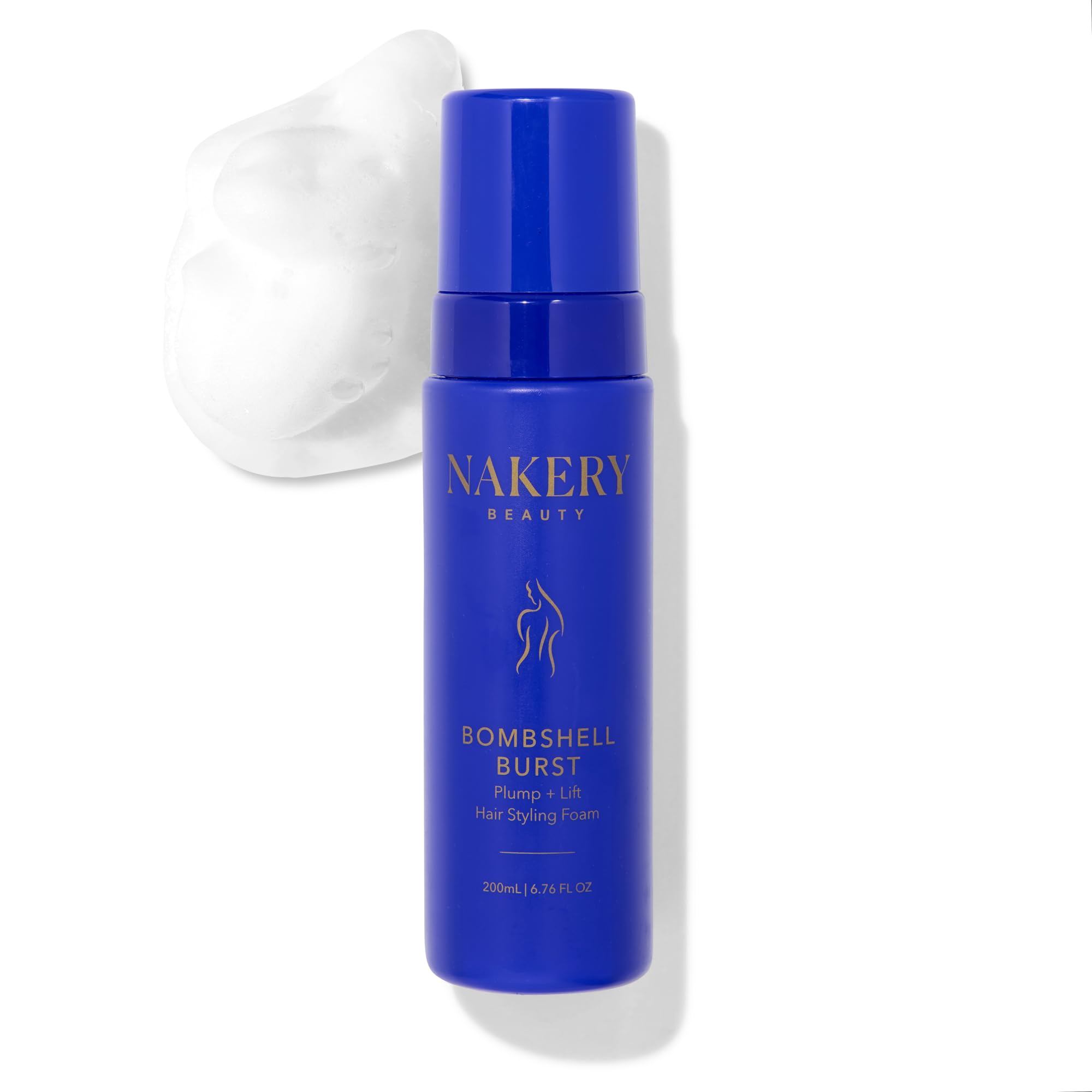 Nakery Bombshell Burst Hair Foam – Volumizing Mousse for All Hair Types with Biotin & Keratin
