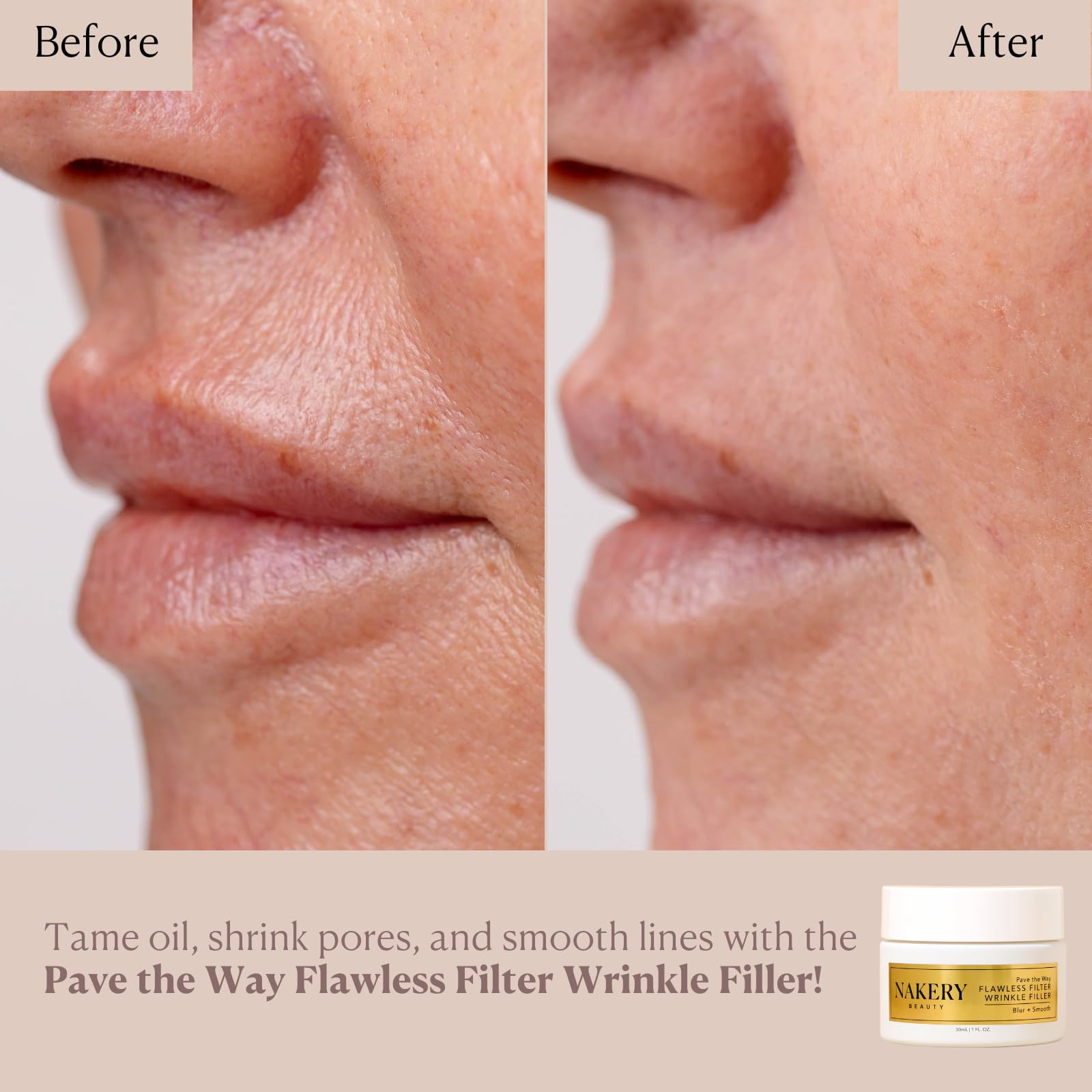 Nakery Pave The Way Flawless Filter Wrinkle Filler – Instant Smoothing & Skin Tightening Primer