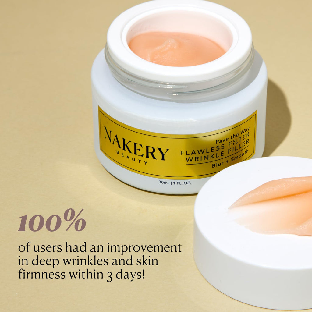 Nakery Pave The Way Flawless Filter Wrinkle Filler – Instant Smoothing & Skin Tightening Primer