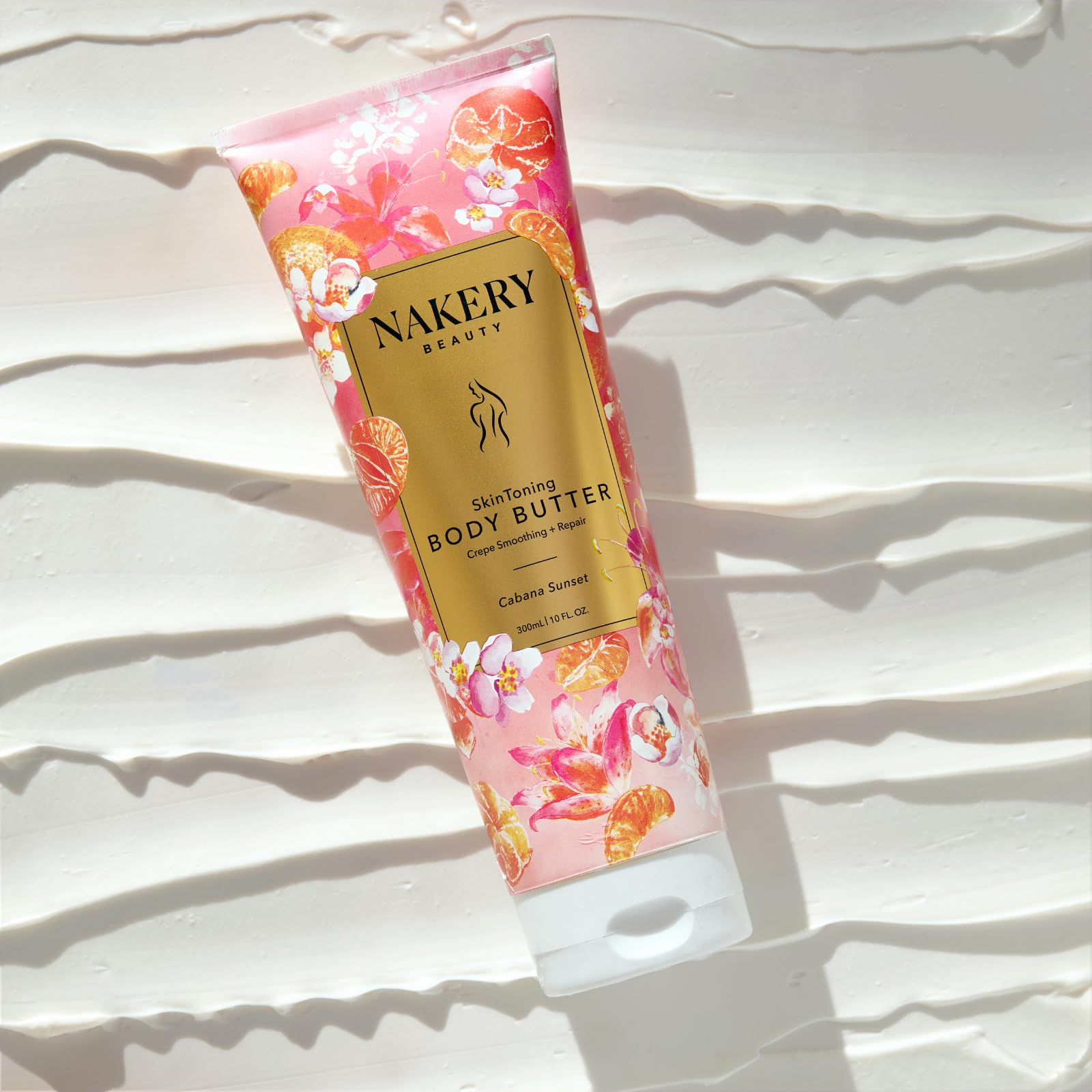 Nakery Skin Toning Body Butter – Cabana Sunset | Peptide Firming Lotion for Women