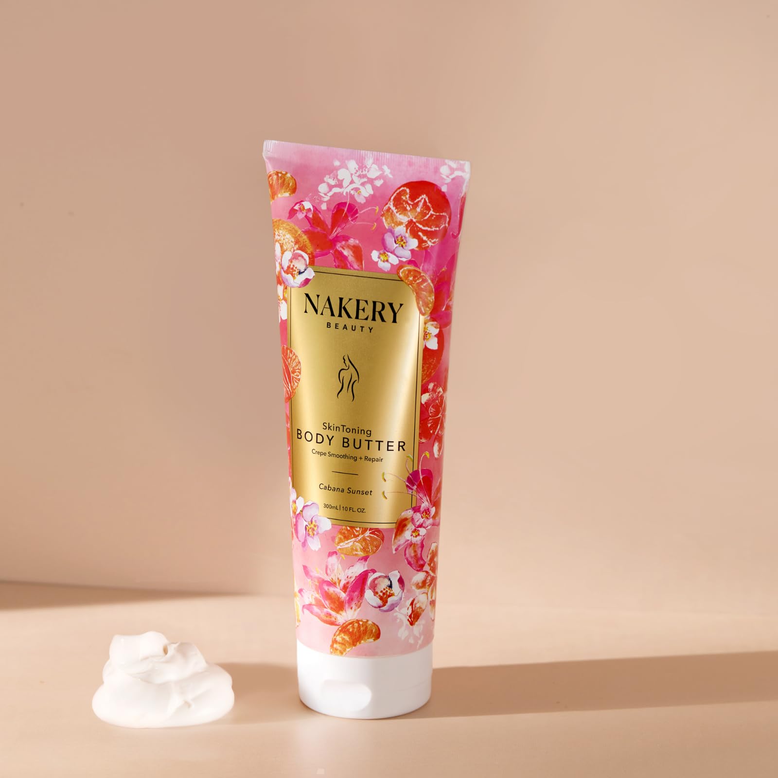 Nakery Skin Toning Body Butter – Cabana Sunset | Peptide Firming Lotion for Women