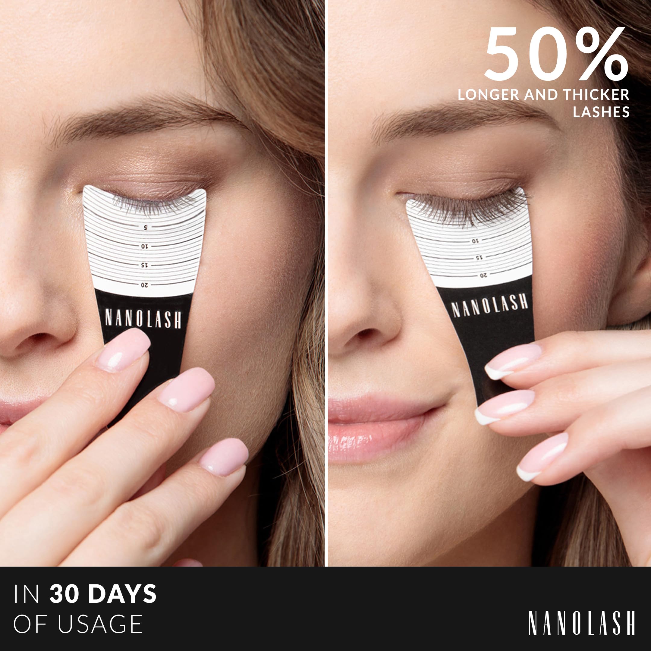 Nanolash Eyelash Serum 3ml | NANOIL – Eyelash Conditioner & Booster for Longer, Denser Lashes (About 30 Days)