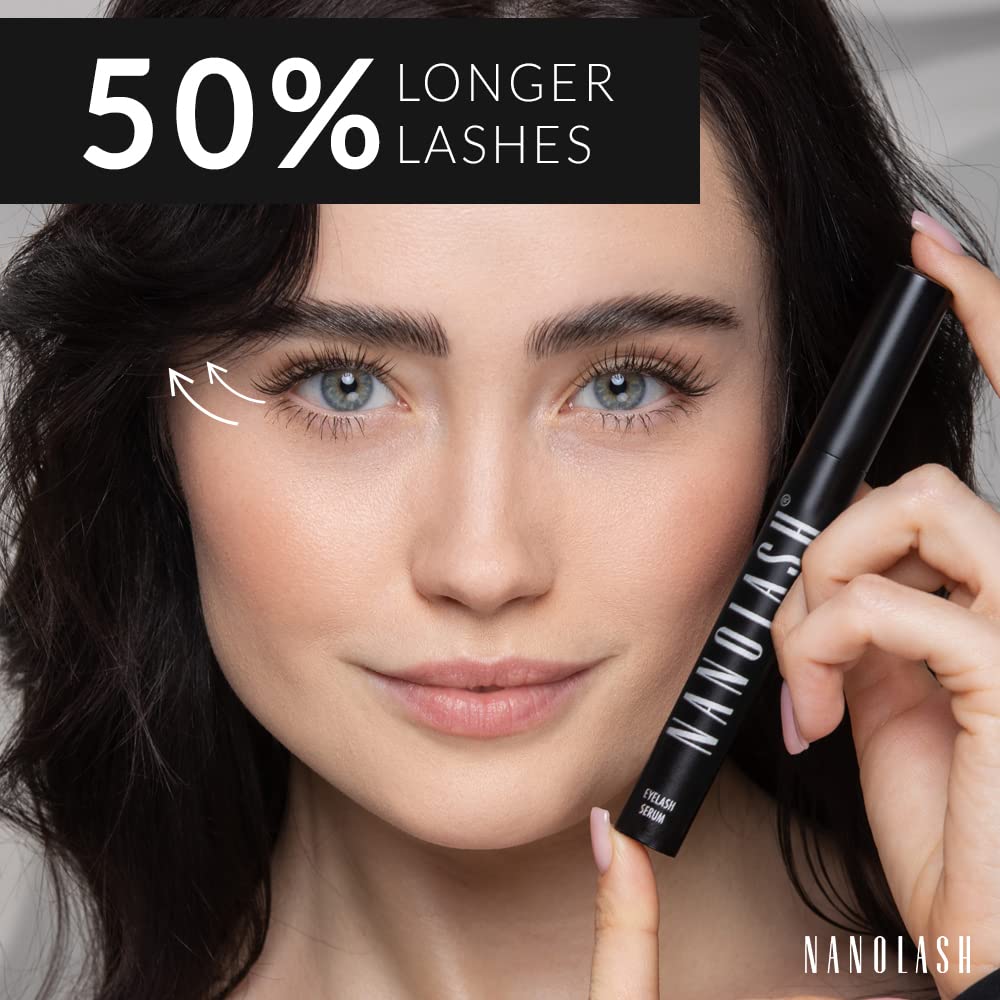 Nanolash Eyelash Serum 3ml | NANOIL – Eyelash Conditioner & Booster for Longer, Denser Lashes (About 30 Days)