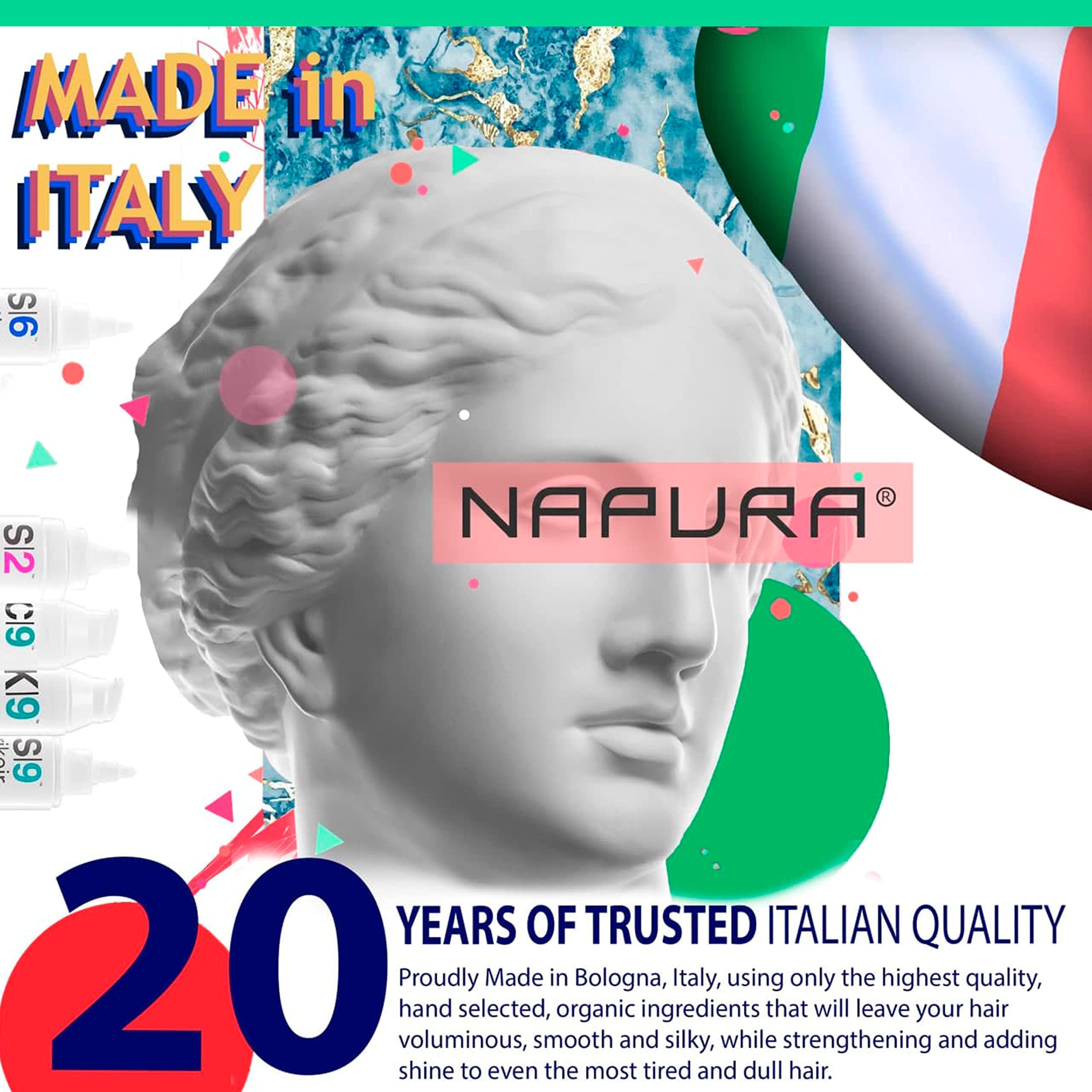 NAPURA S6 Active Professional Anti Dandruff Shampoo — Tea Tree Oil, 1% Zinc, 1% Salicylic Acid (13.53 fl oz)