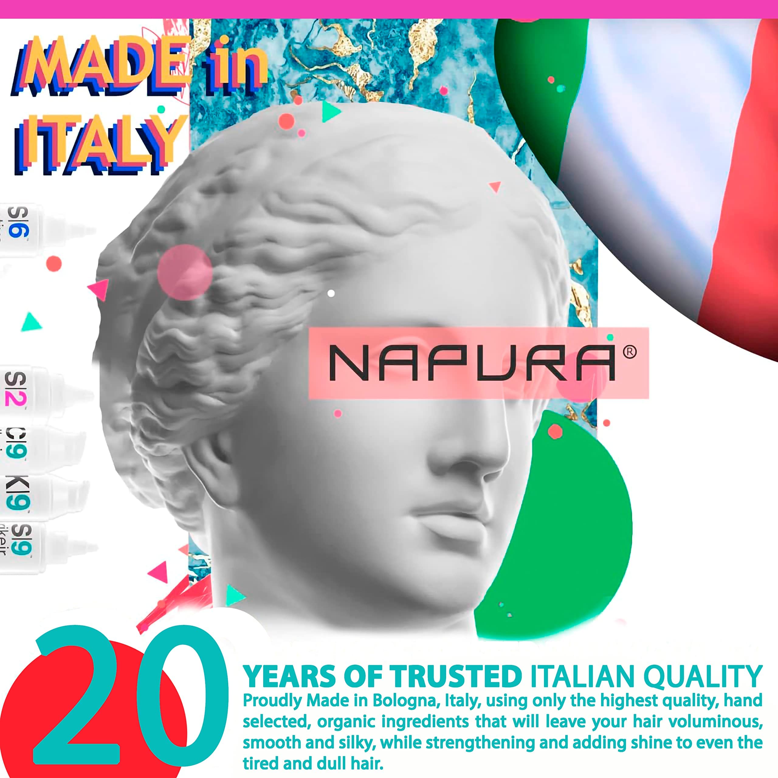 NAPURA S9 Professional Moisturizing Shampoo for Damaged Hair – Color Safe, Sulfate and Paraben Free