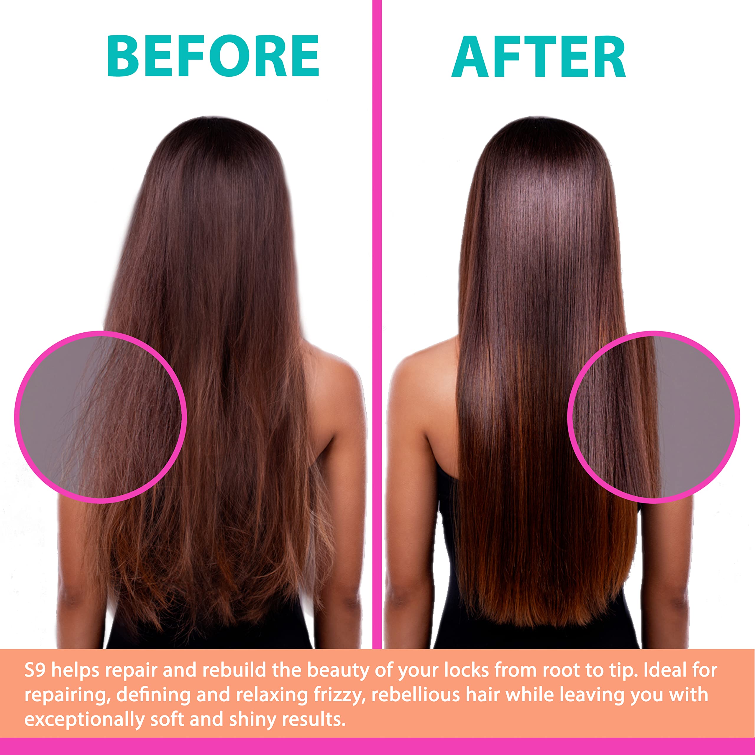 NAPURA S9 Professional Moisturizing Shampoo for Damaged Hair – Color Safe, Sulfate and Paraben Free