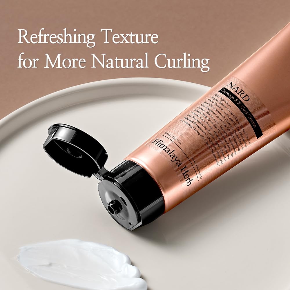 NARD RX Curl Cream for Damaged Hair – Elastic, Voluminous Curls | Bouquet Garni NARD | 3.38 oz