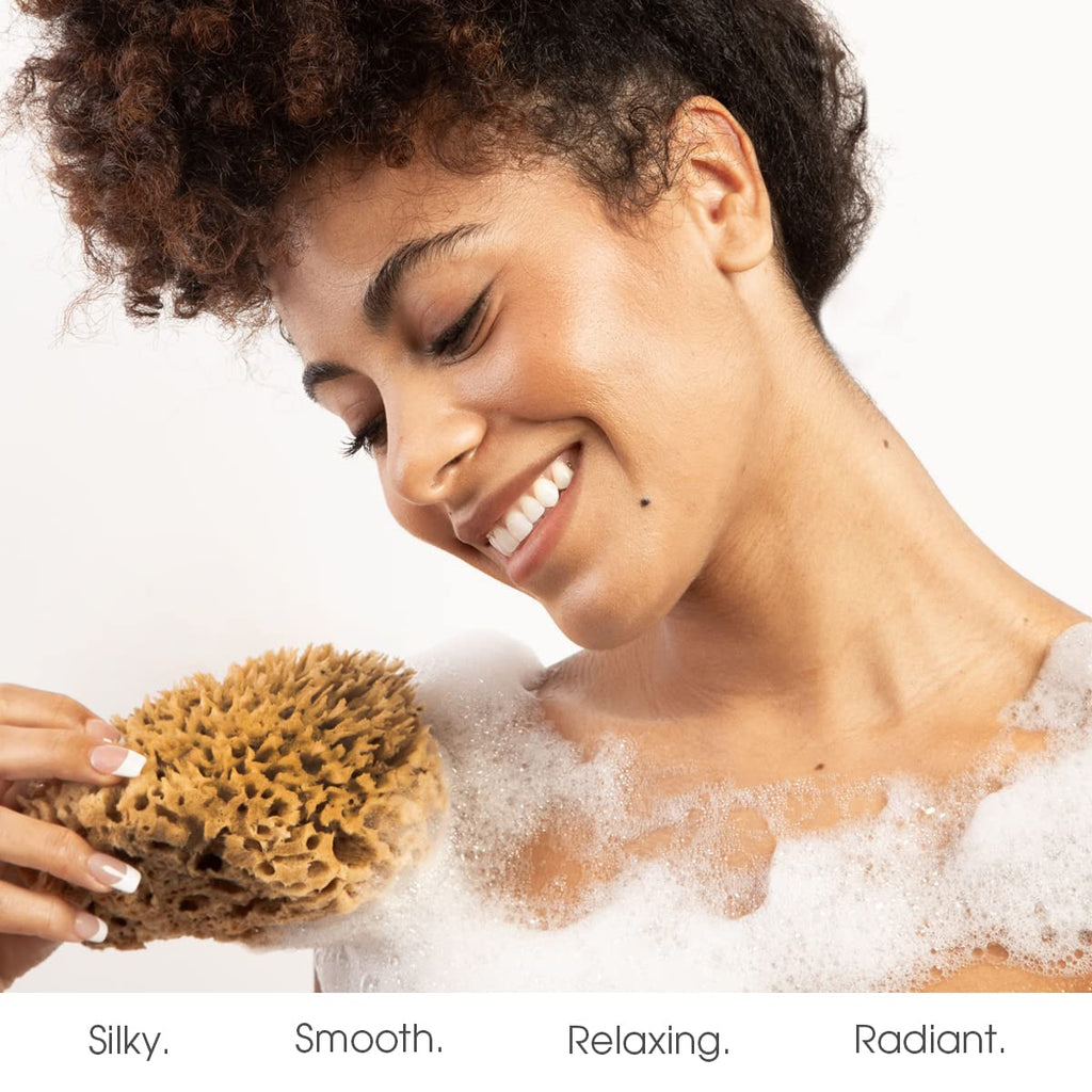 Naroa Soft Natural Sponge X Large – Unbleached Shower Body Scrubber for Bath & Spa