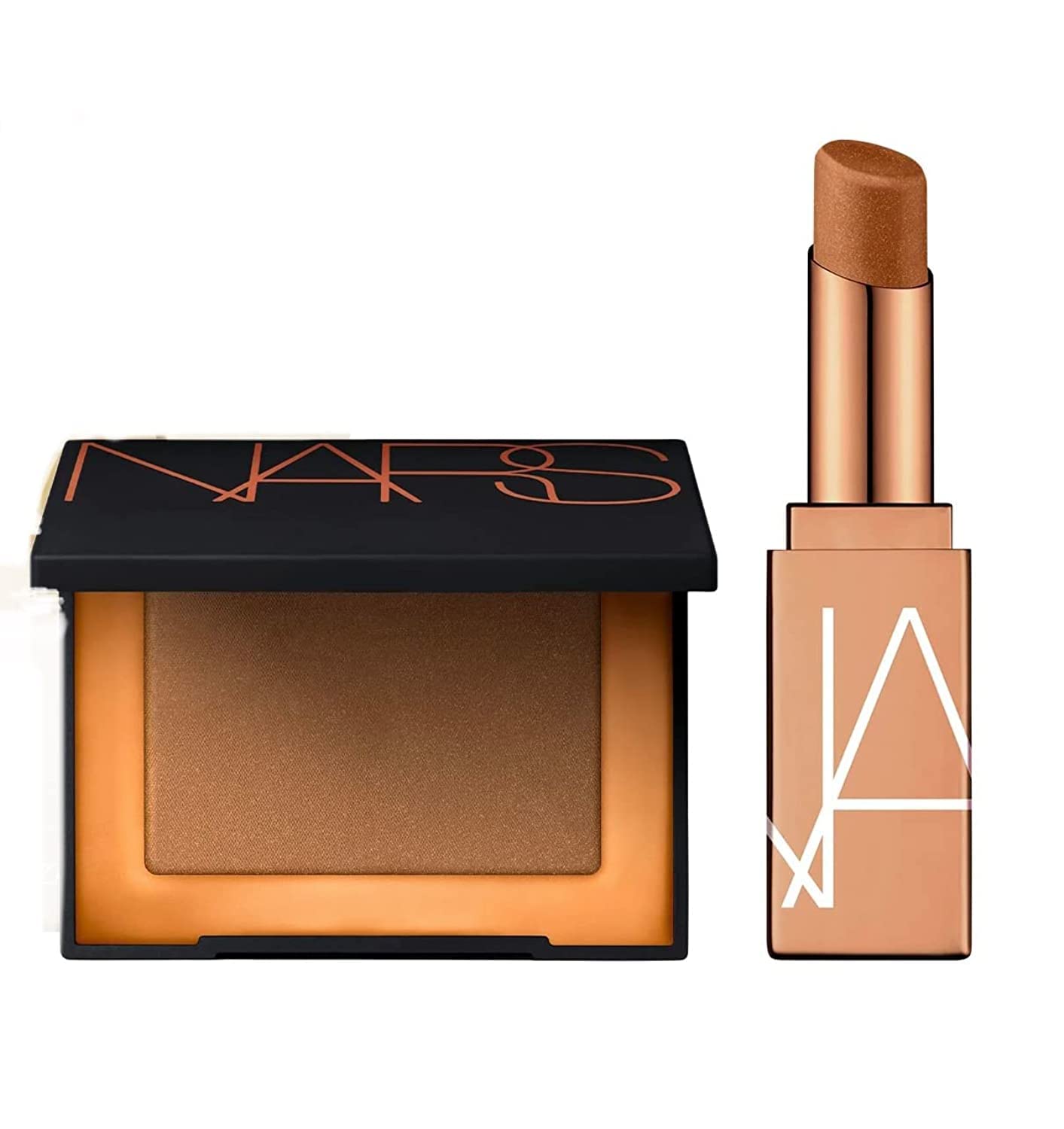 NARS Laguna Bronzer + After Glow Lip Balm Deluxe Travel Size – Travel-Ready Glow Duo