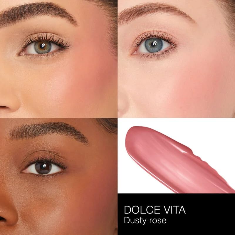 NARS Mini Afterglow Duo: Dolce Vita Liquid Blush + Aragon Lip Shine (2-Piece)