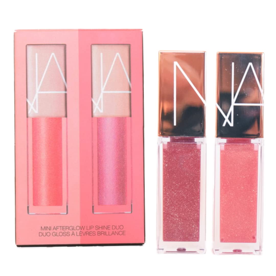 NARS Mini Afterglow Lip Shine Duo – Orgasm & Unbroken | Travel-Size Gloss Set