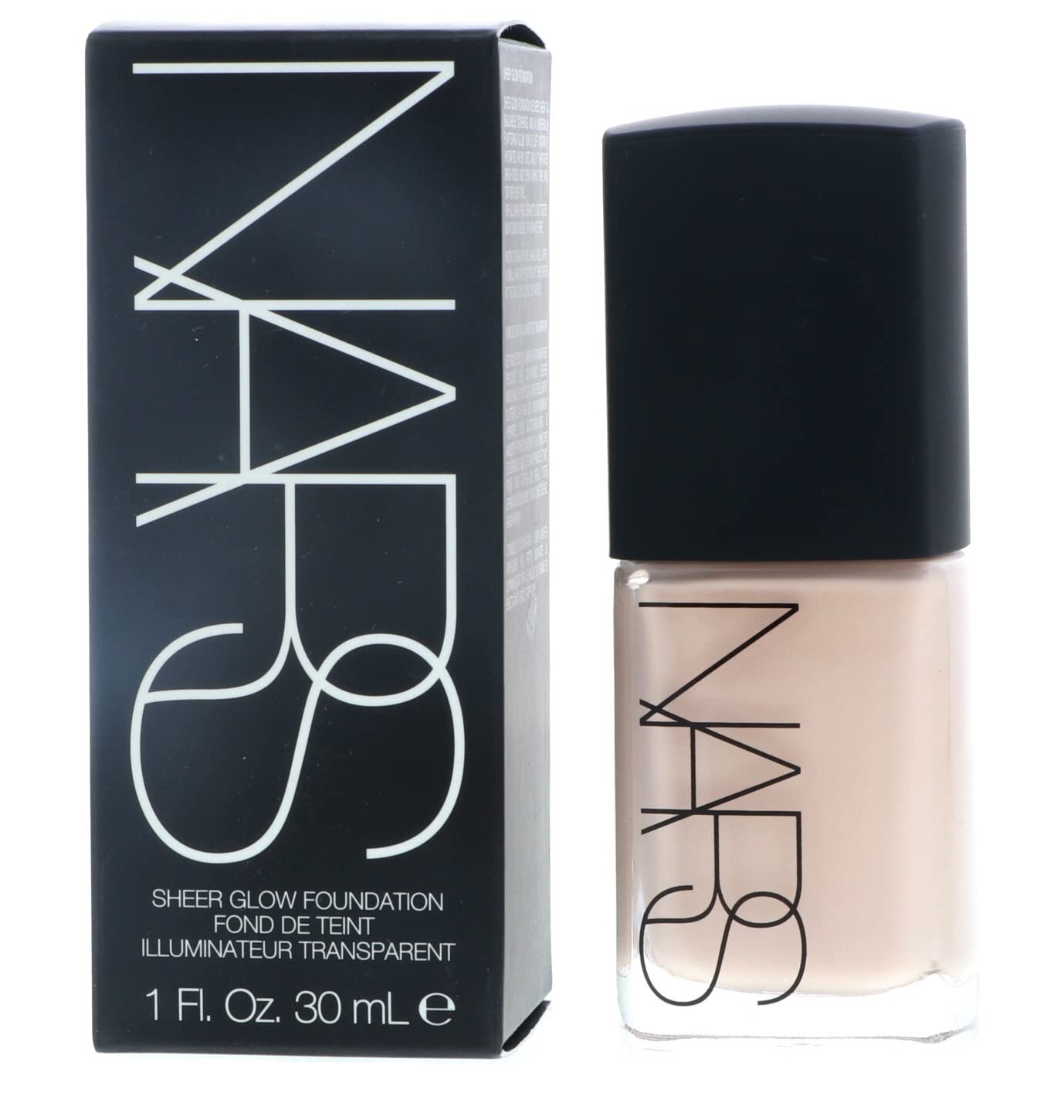 NARS Sheer Glow Foundation Mont Blanc (Light 2, Pink Undertone) 30ml – Hydration & Radiant Finish
