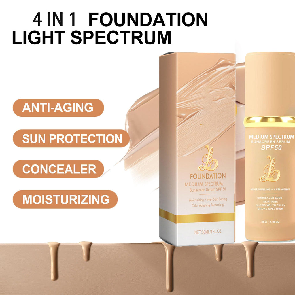 Narvokey 4-in-1 Foundation - Light/Medium Spectrum SPF 50+ Waterproof
