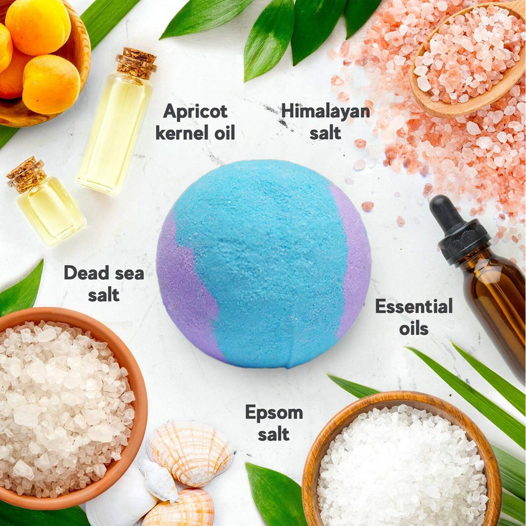 NASKY 3.5 oz XL Kids Bath Bombs with Toys Inside – 12 Count