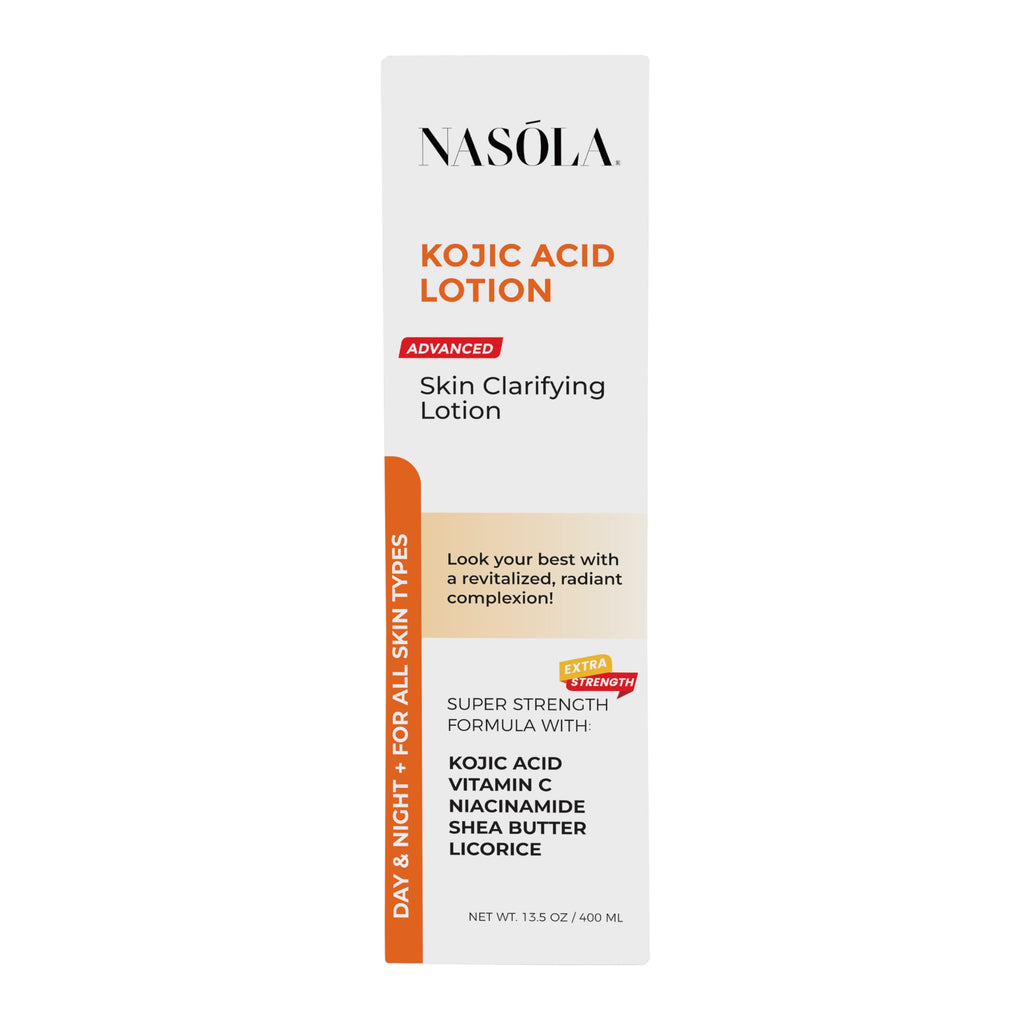 Nasola Kojic Acid Lotion - Natural Skin Clarifying with Vitamin C, Niacinamide & Shea Butter