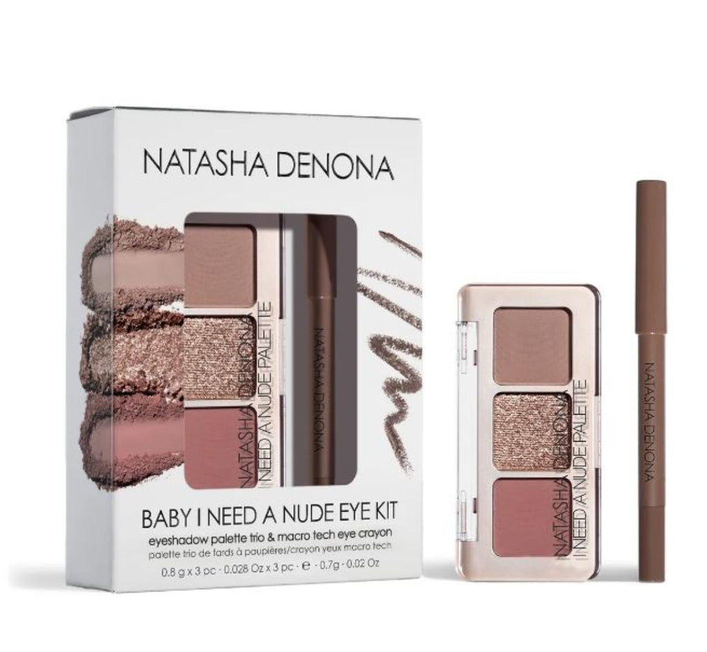 Natasha Denona Special Edition Baby I Need A Nude Kit — Eye Shadow Trio + Mini Macro Tech Eye Crayon
