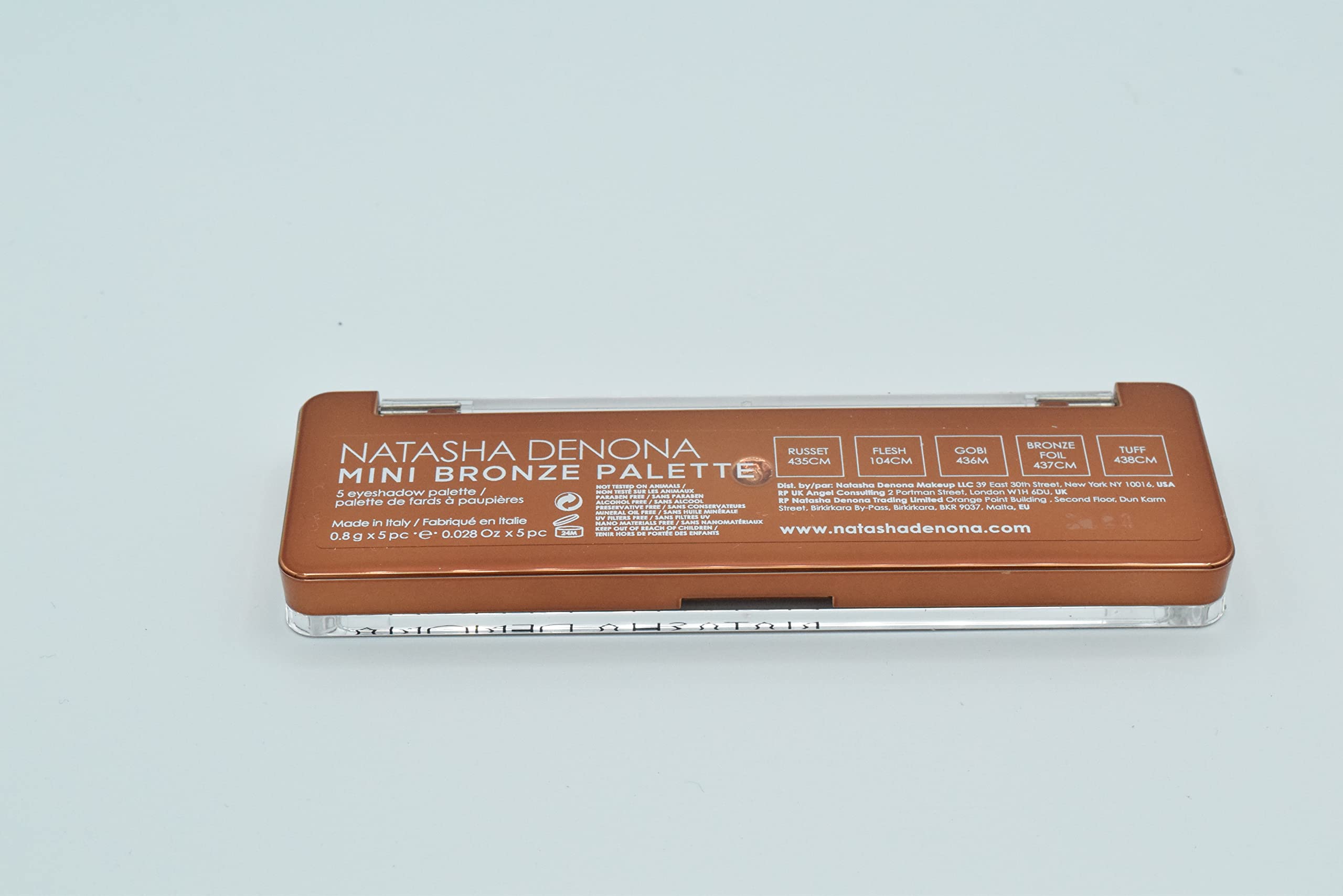 Natasha Denona MINI BRONZE EYESHADOW PALETTE – 5 Warm-Toned Shades