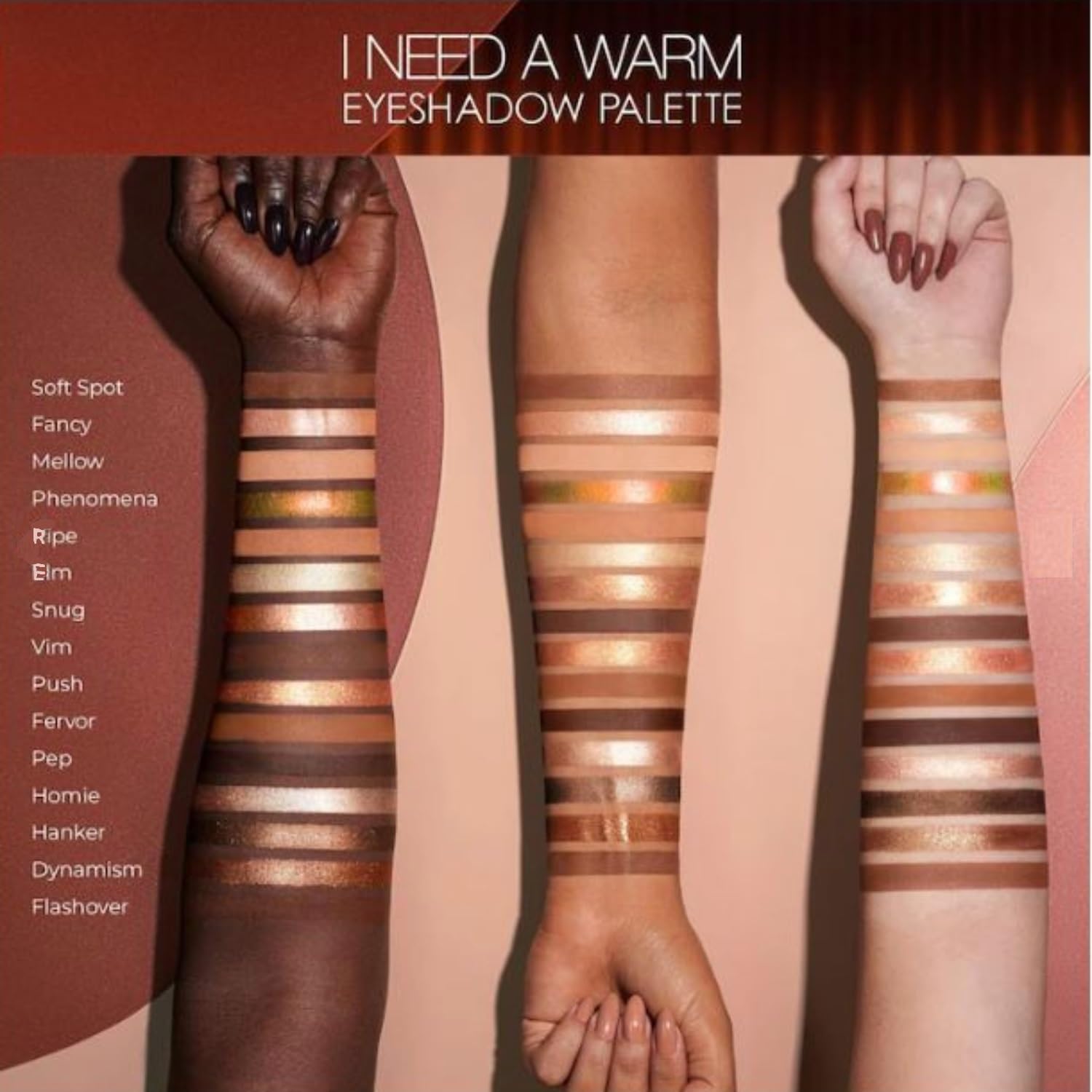 Natasha Denona I Need A Warm Palette – 15 Warm Nude Eyeshadows