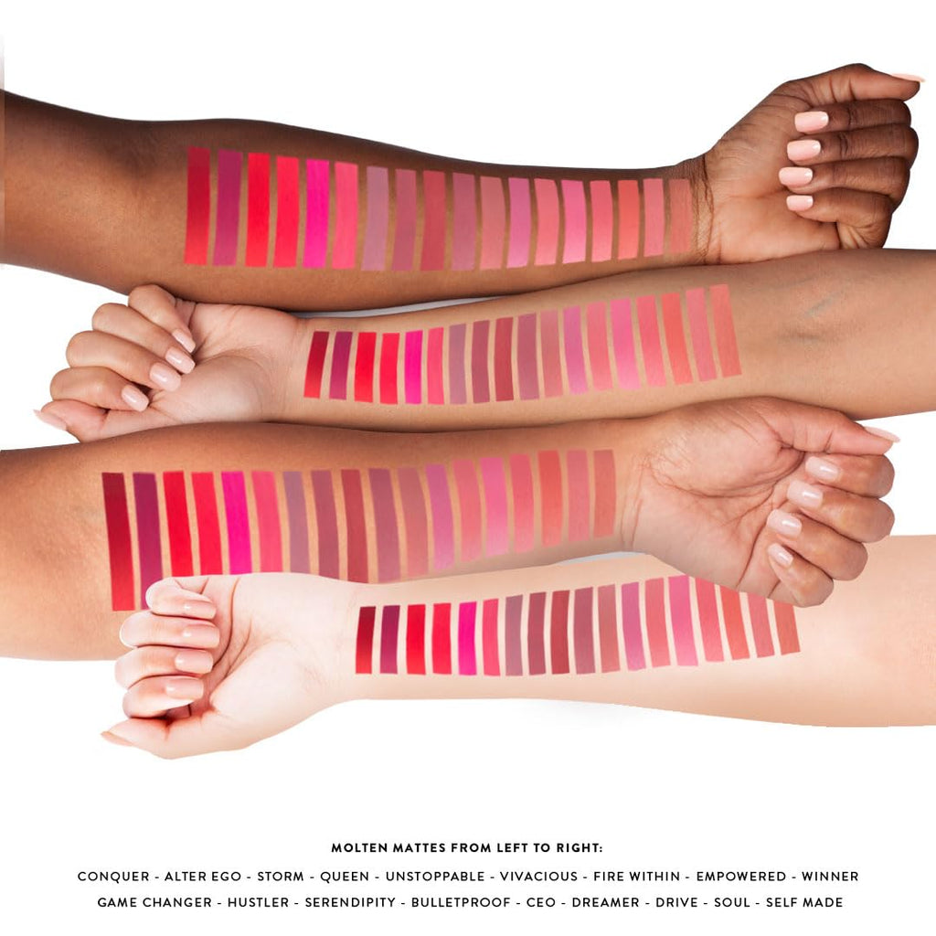 NATASHA MOOR Molten Matte Liquid Lipstick — 12-Hour Hydrating Matte, Waterproof & Kiss-Proof
