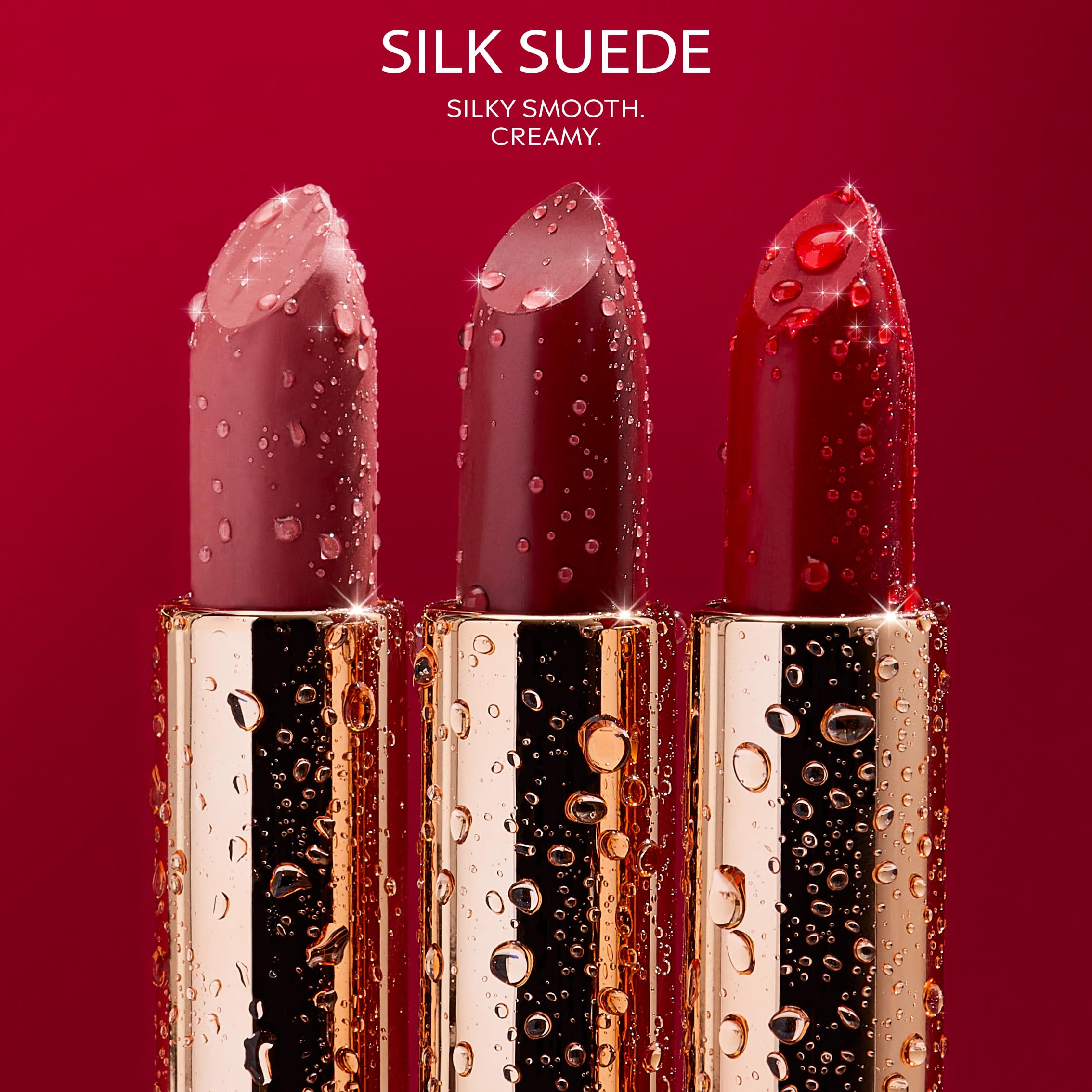 NATASHA MOOR Silk Suede Lipstick – Long-Lasting Hydrating Semi-Matte, Cruelty-Free, Built-In Mirror