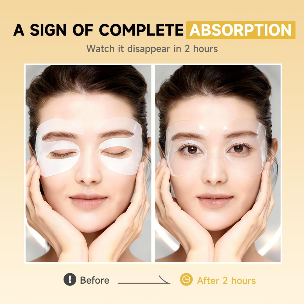 Natener 8 Pairs 5% PDRN Under Eye Patches – 6-in-1 Bio-Collagen 360° Korean Eye Care