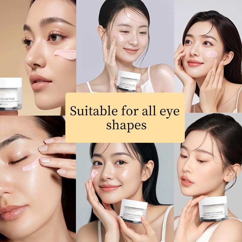 Natener 5% PDRN Eye Cream Patch – DIY Under Eye Patches for Puffy Eyes, Dark Circles & Wrinkles