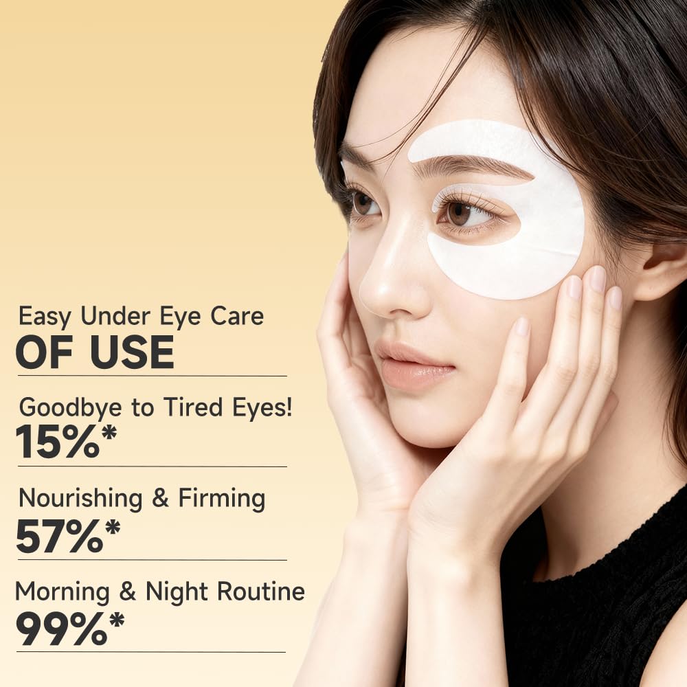 Natener 8 Pairs 5% PDRN Under Eye Patches – 6-in-1 Bio-Collagen 360° Korean Eye Care