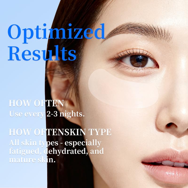 Natener 4 Pairs PDRN Micro Eye Patches | Hyaluronic Acid, Kojic Acid, Collagen + Peptides