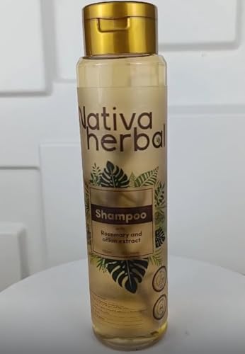 Nativa Herbal Rosemary & Onion Shampoo — Hair Growth & Anti-Hair Loss Set, 18.5 fl oz Each, Paraben Free