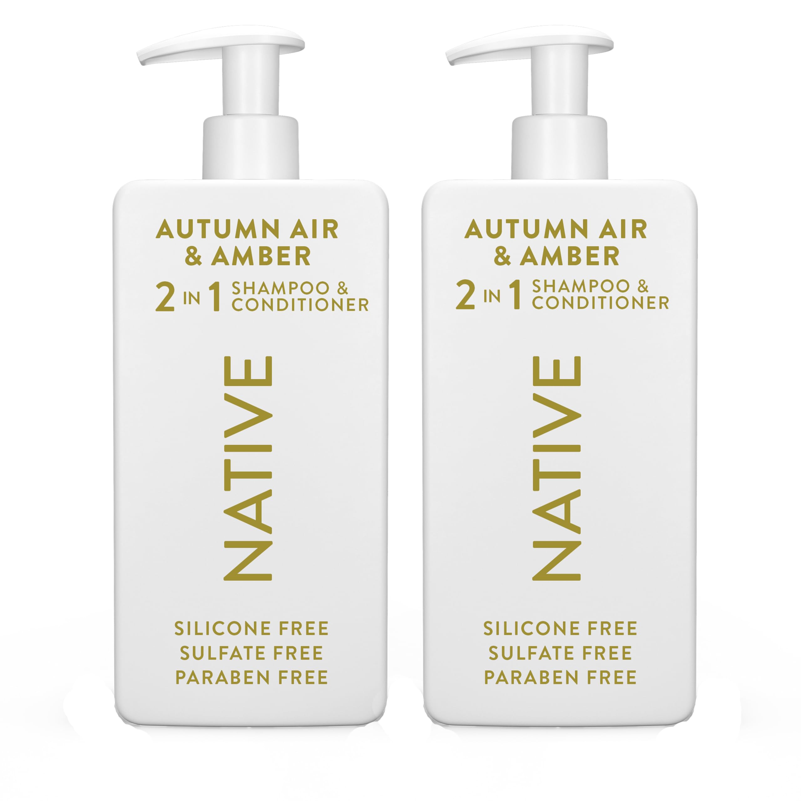 Native 2-in-1 Shampoo & Conditioner – Autumn Air & Amber | 16.5 oz 2-Pack