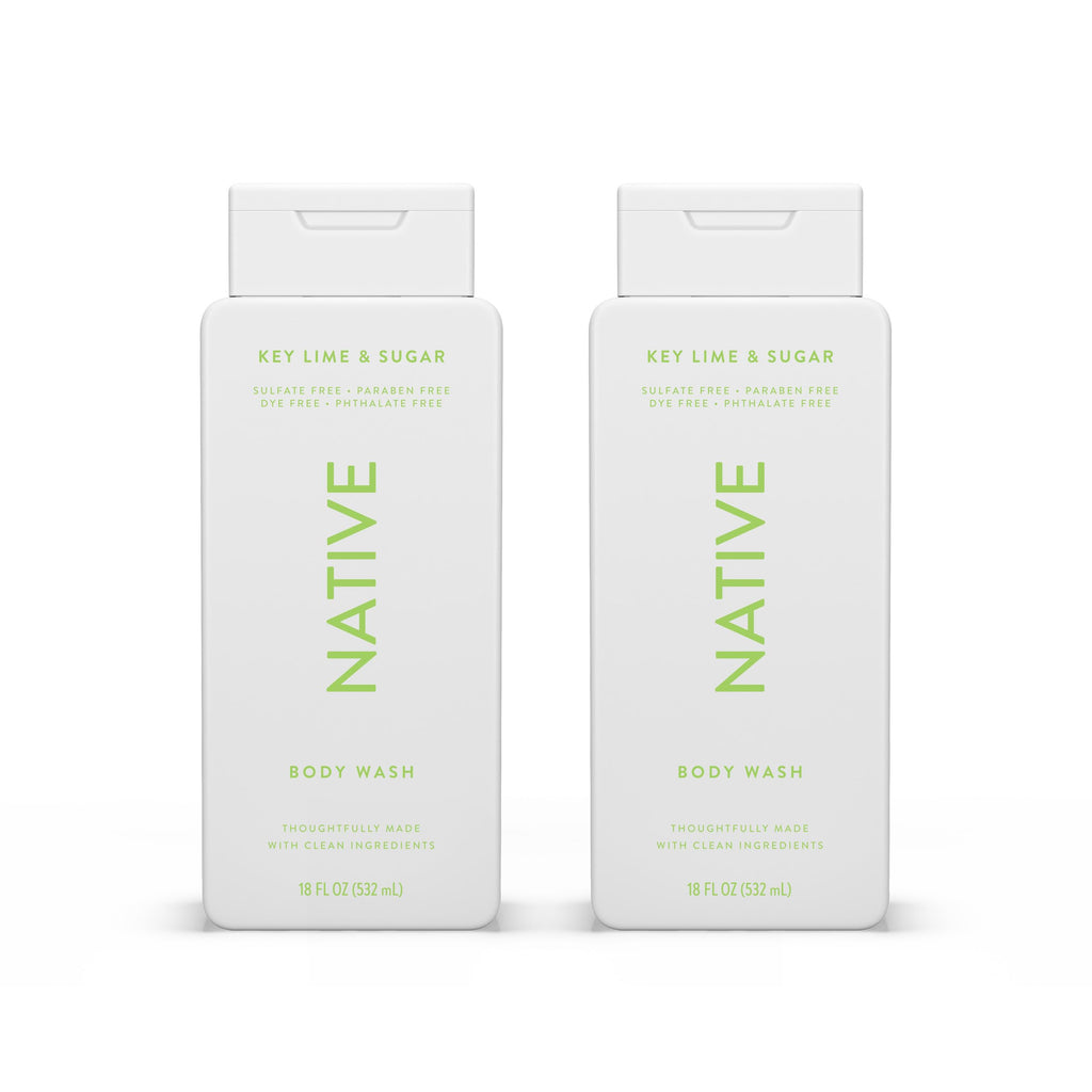 Native Body Wash – Naturally Derived Ingredients, Key Lime & Sugar, 18 oz