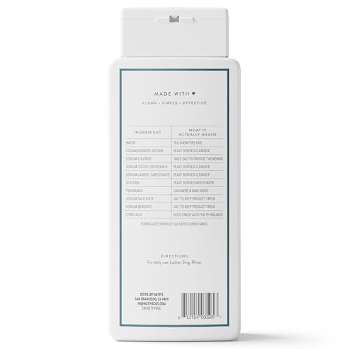 Native Body Wash Cashmere & Rain – Naturally Derived, Sulfate & Dye Free | 18 oz