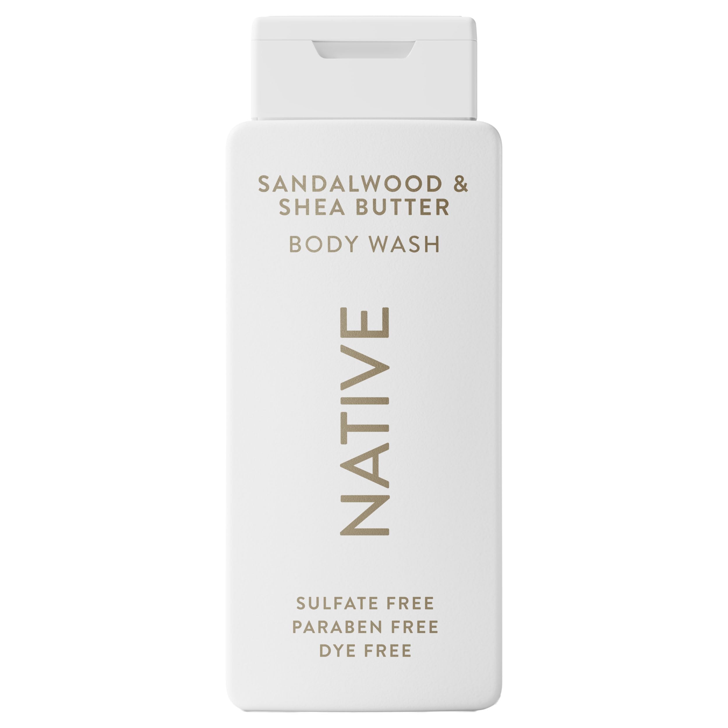 Native Body Wash – Sulfate-Free, Paraben-Free, Dye-Free | Sandalwood & Shea Butter 18 oz