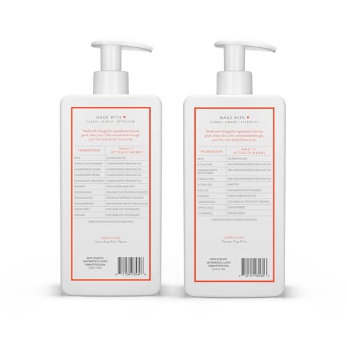 Native Shampoo & Conditioner Set — Naturally Derived, Sulfate-Free, All Hair Types, Citrus & Herbal Musk (2 x 16.5 oz)