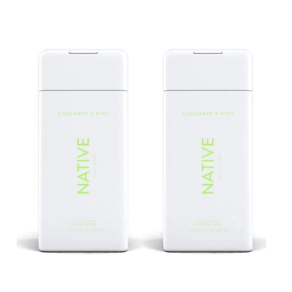 Native Cucumber and Mint Body Wash – 11.5 oz Bottles x 2