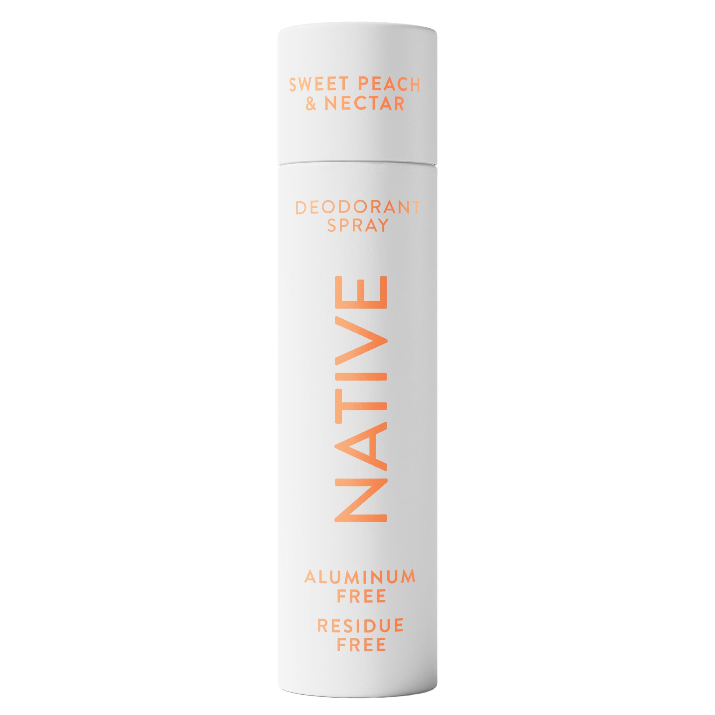 Native Deodorant Spray: Sweet Peach & Nectar – 72-Hour Odor Protection, Aluminum Free