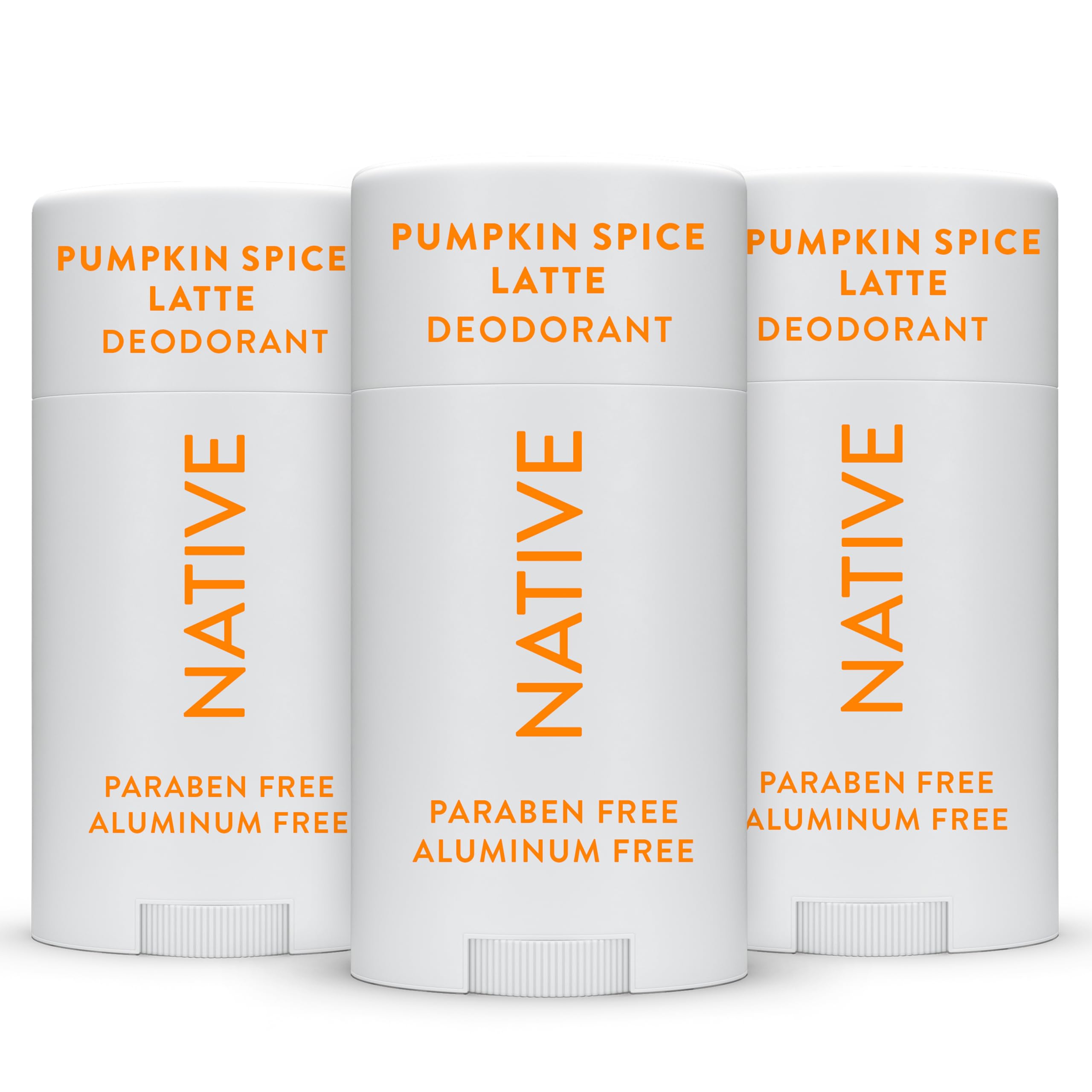 Native Deodorant – Aluminum-Free, 72-Hour Odor Control, Pumpkin Spice, 3-Pack