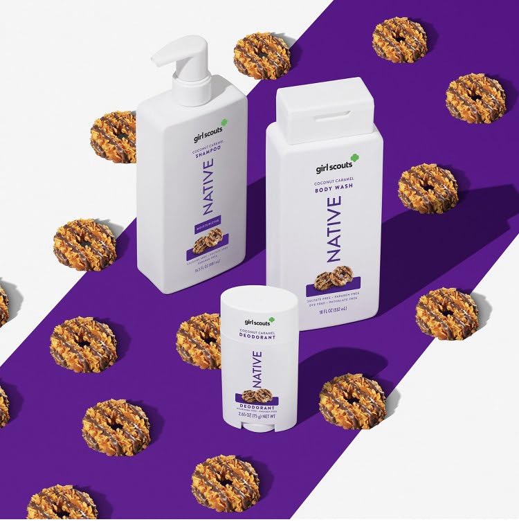 Native Limited Edition Girl Scout Coconut Caramel Cookie Deodorant – 2.65 oz