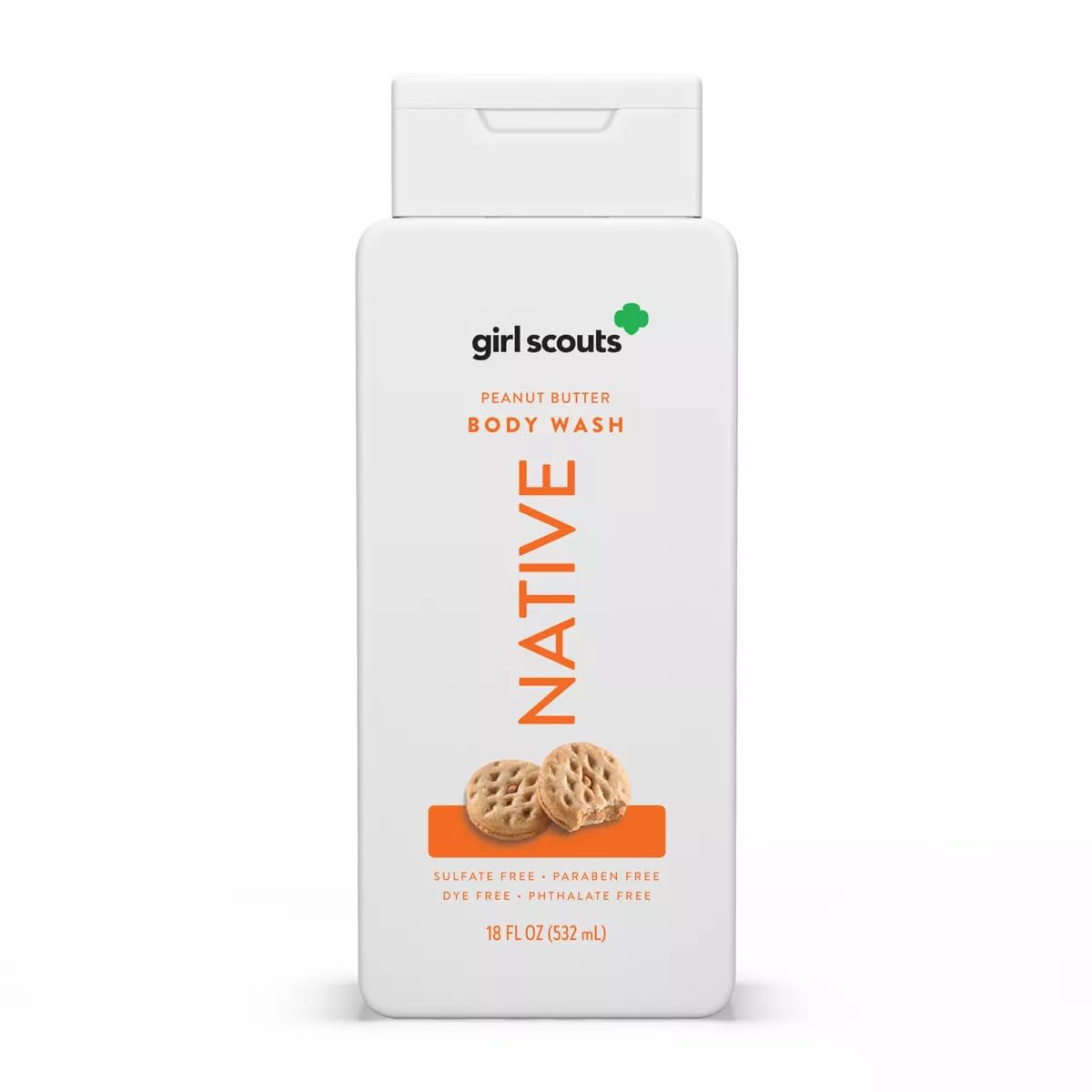 Native Limited Edition Girl Scouts Cookies Peanut Butter Body Wash – 18 oz