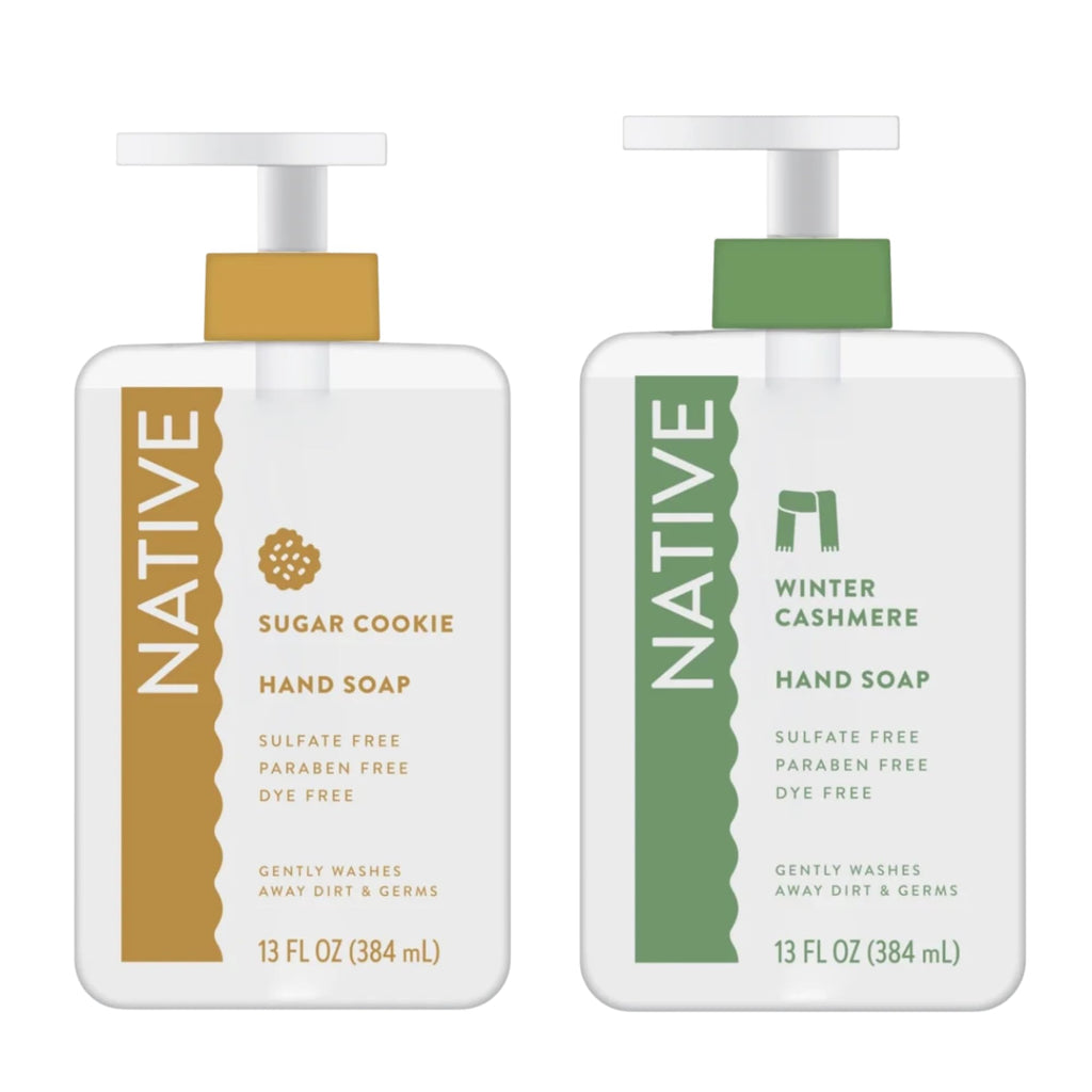 Native Holiday Hand Soap Set – Sugar Cookie & Winter Cashmere (2-Pack, 13 oz Each)