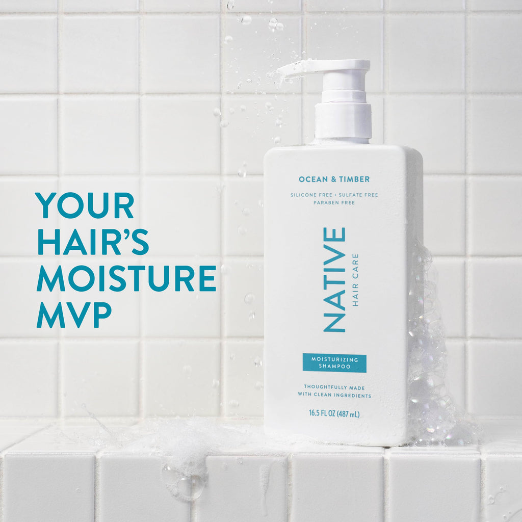 Native Ocean & Timber Shampoo + Conditioner Set | Naturally Derived, Sulfate & Dye Free | All Hair Types