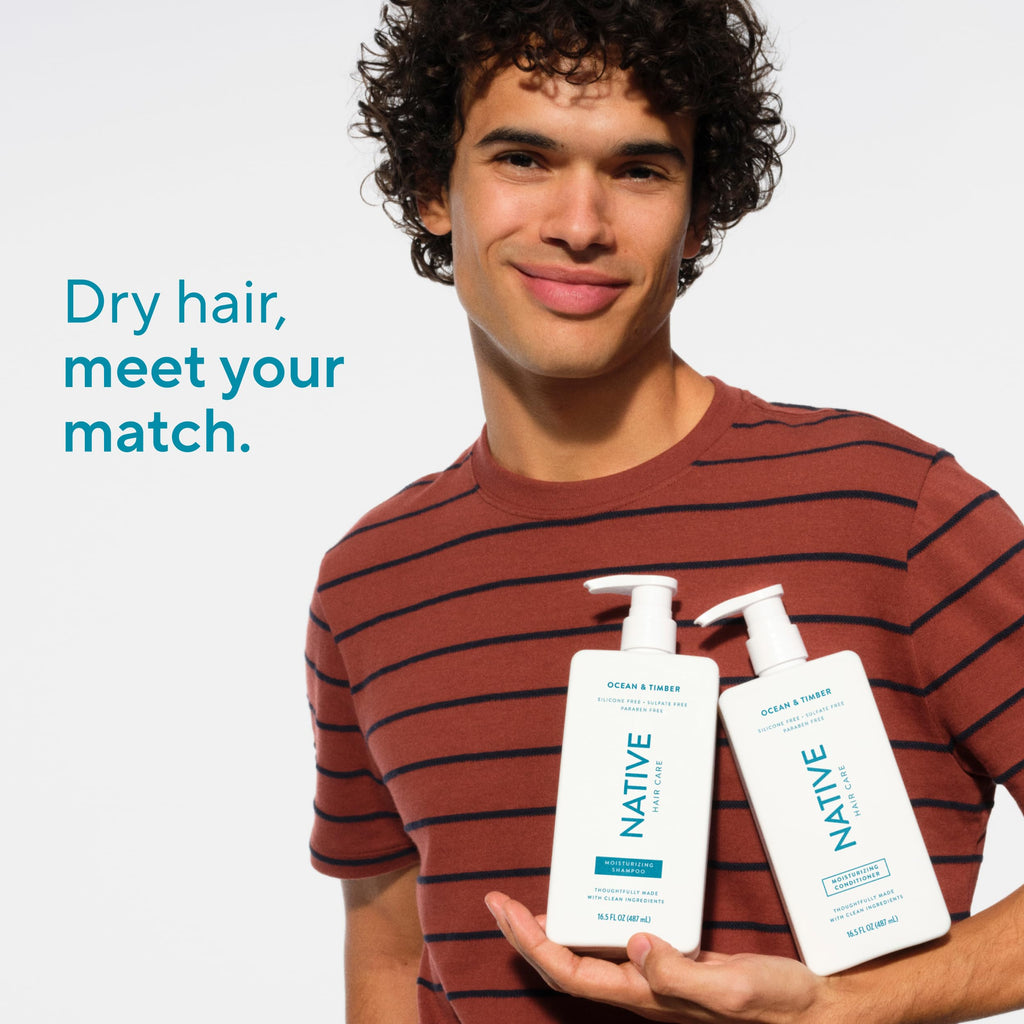 Native Ocean & Timber Shampoo + Conditioner Set | Naturally Derived, Sulfate & Dye Free | All Hair Types