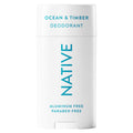 Native Ocean & Timber Deodorant 2.65oz — Aluminum-Free, 72-Hour Odor Protection