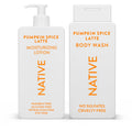 Native Pumpkin Spice Latte Body Wash & Moisturizing Lotion – 2 Pack (34.5 oz), Paraben-Free & Dye-Free