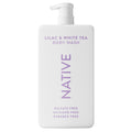 Native Sulfate-Free Body Wash Lilac & White Tea, 36 oz | Plant-Based, Gentle Cleanser